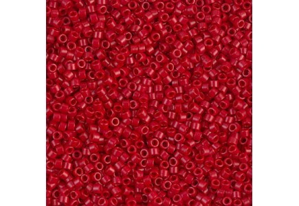 Delica 11/0 DB0791 Opaque Red Dyed Delica 11/0 DB0791 Opaque Red Dyed