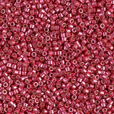 Delica 11/0 DB1841 Duracoat Galvanized Light Cranberry — Imaginea 1