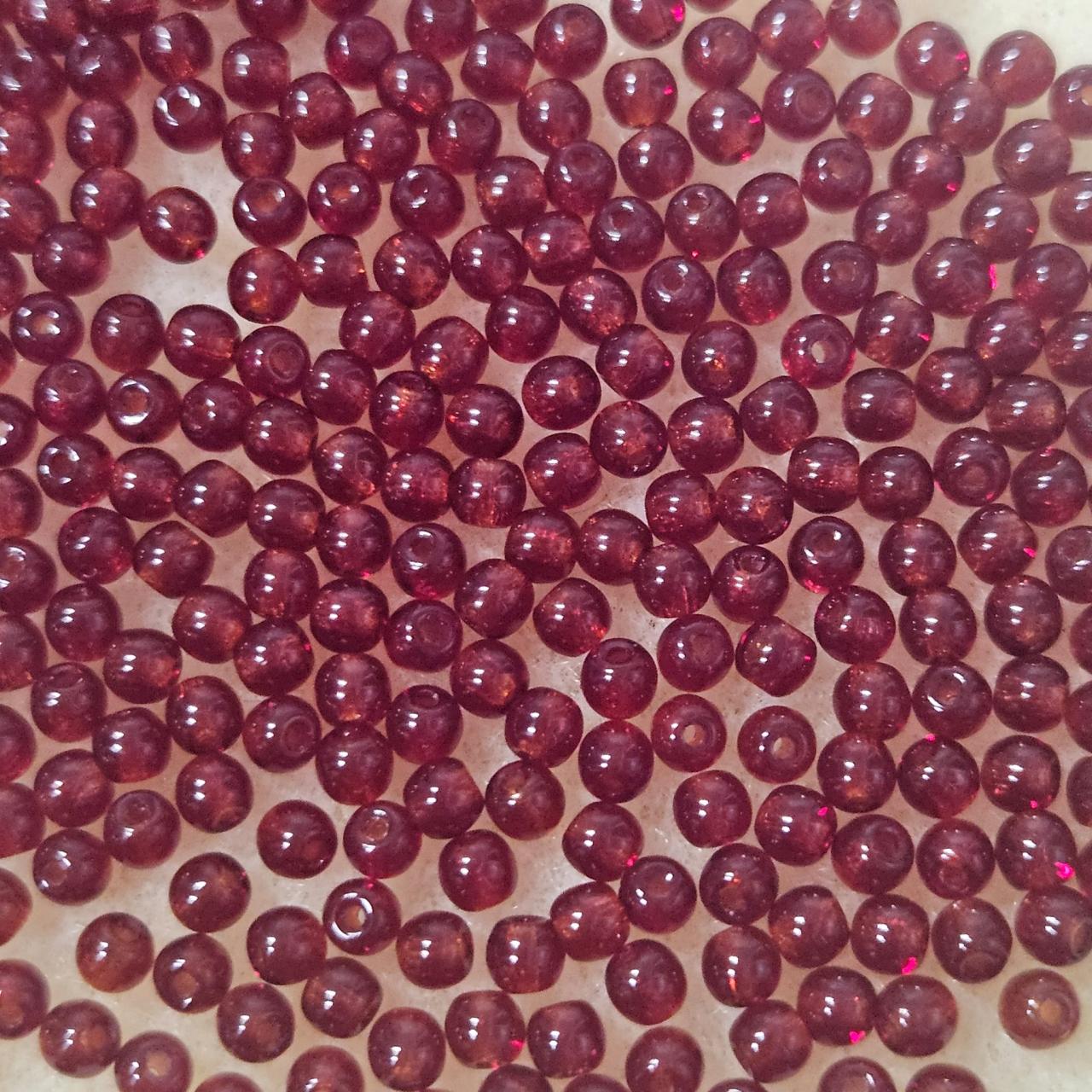 Margele rotunde 3mm 90100 Ruby