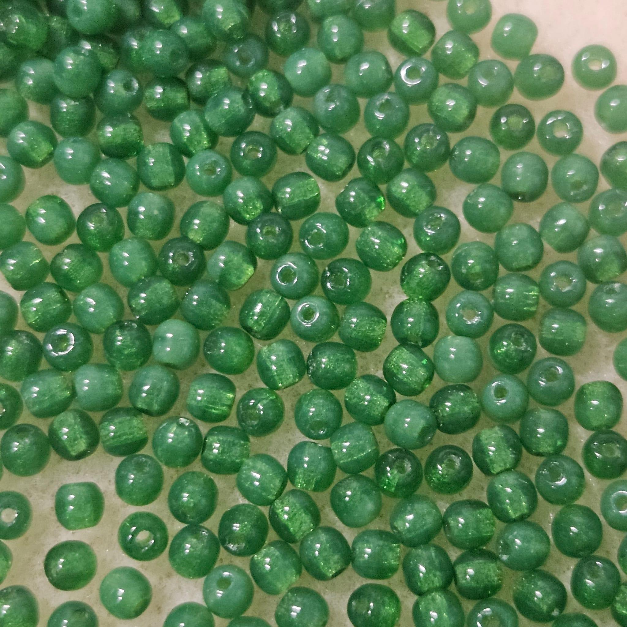 Margele rotunde 3mm 51010 Milky Apple Green — Imaginea 1