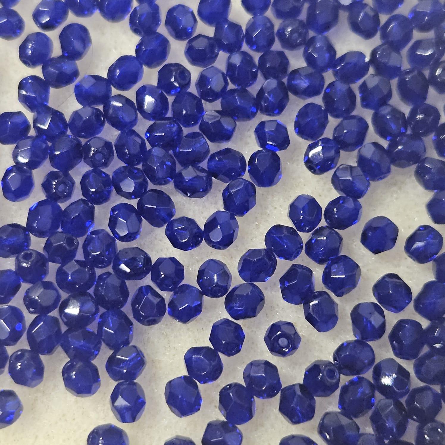Fire Polish 4mm 30090 Cobalt — Imaginea 2