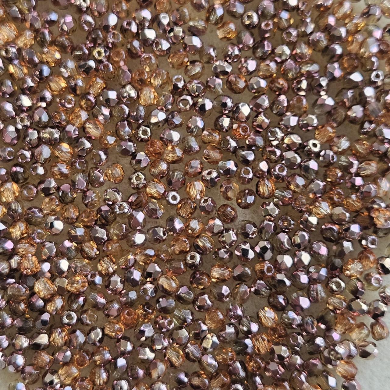 Fire Polish 3mm C10040 Copper Med Topaz