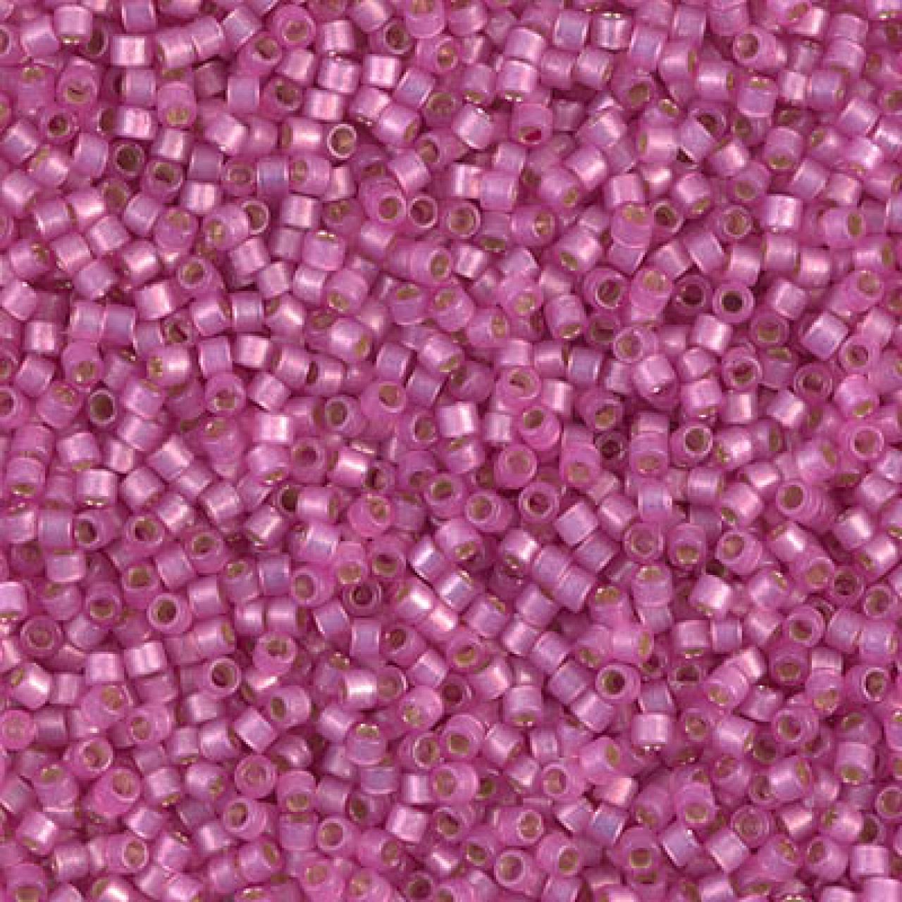Delica 11/0 DB2174 Silverlined Duracoat SFPink Parfait