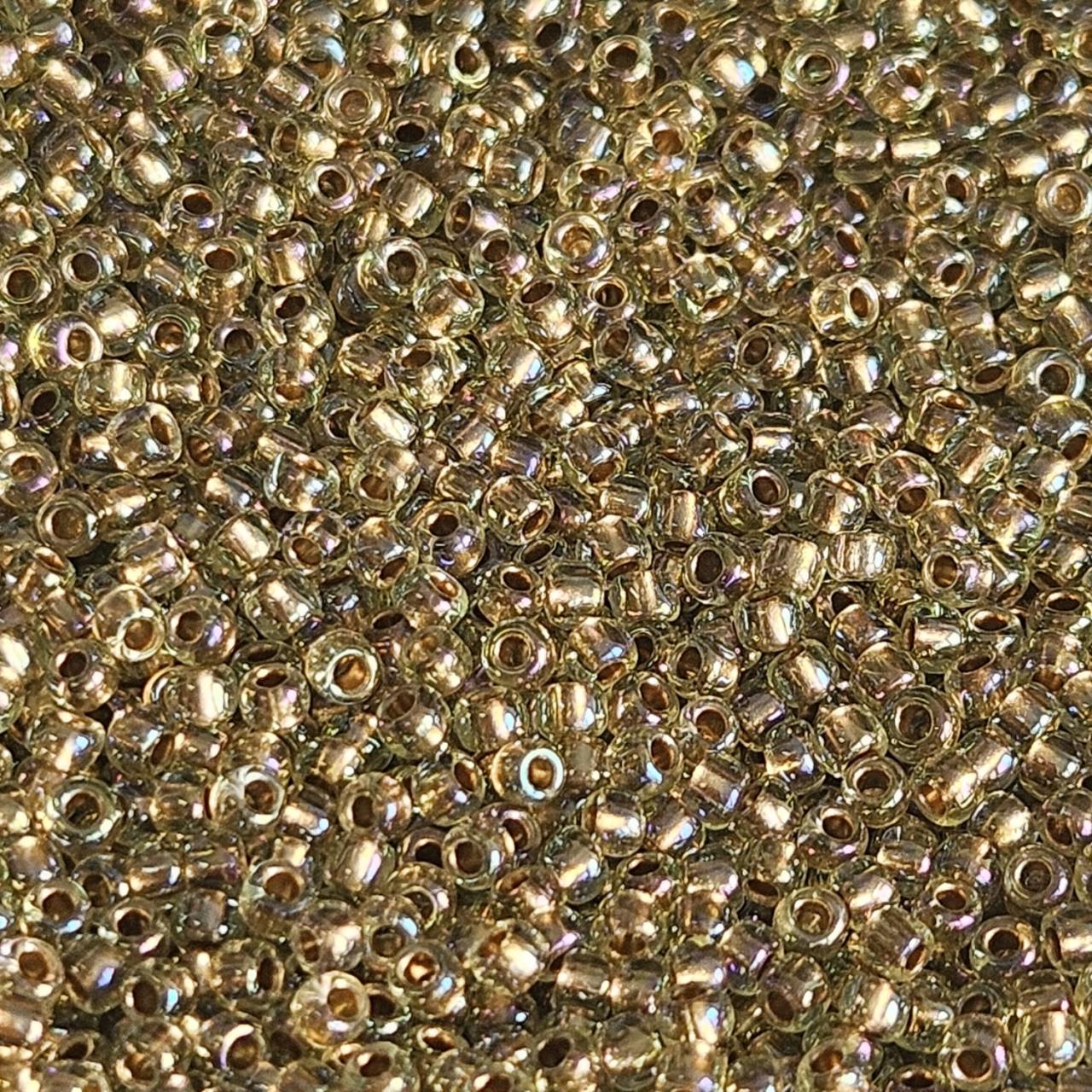 Margele Toho 11/0 0998 Gold lined Rainbow Lt. Jonquil — Imaginea 2