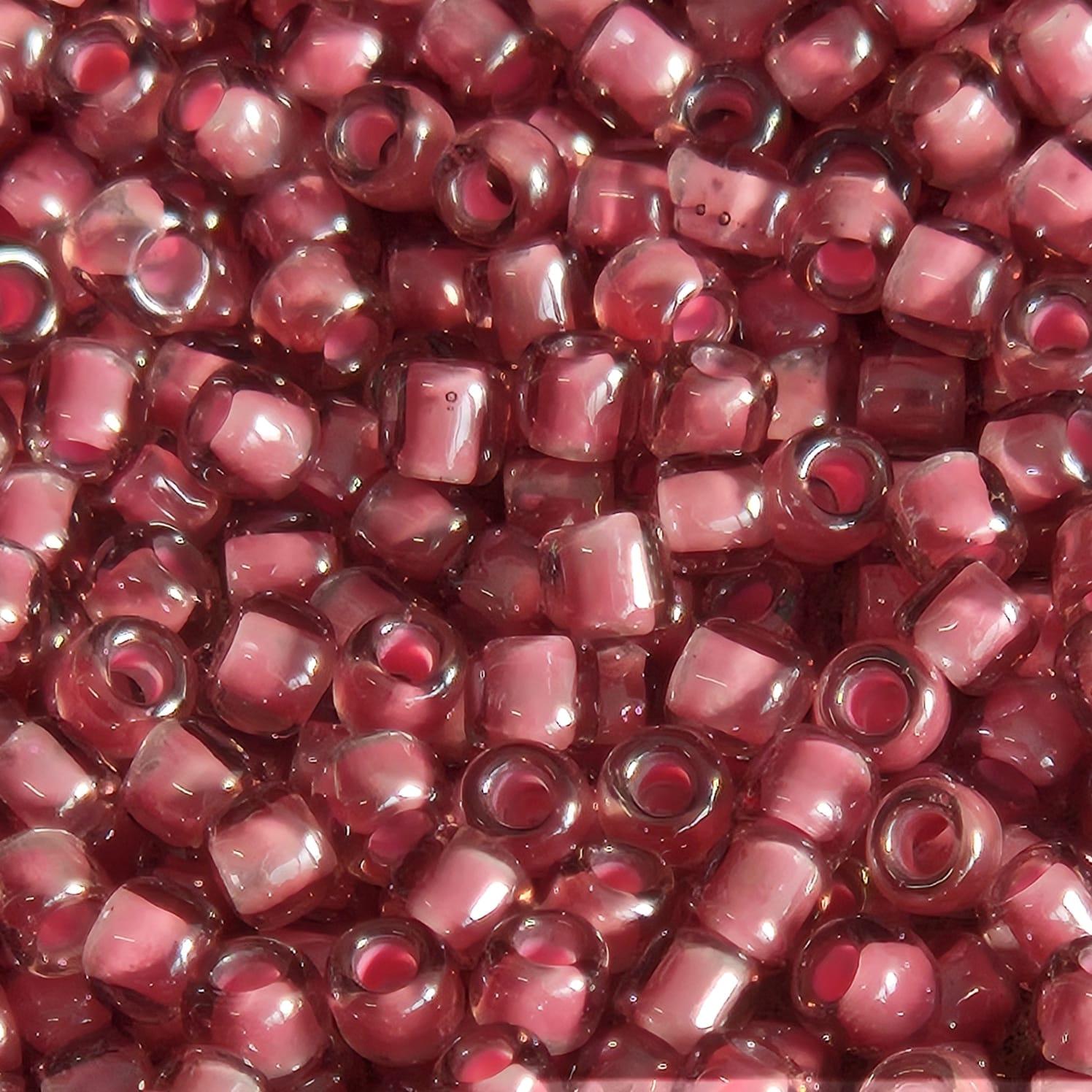 Margele Toho 11/0 0959 Inside Colour Lt. amethyst Pink Lined — Imaginea 2