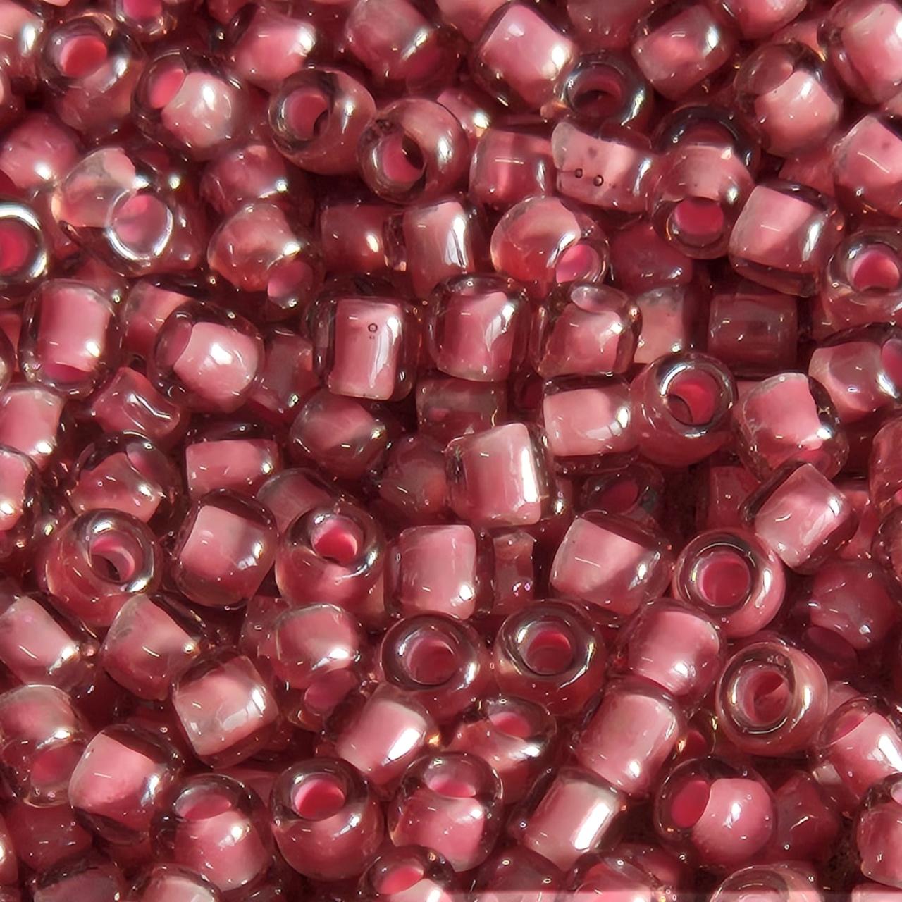 Margele Toho 11/0 0959 Inside Colour Lt. amethyst Pink Lined — Imaginea 2