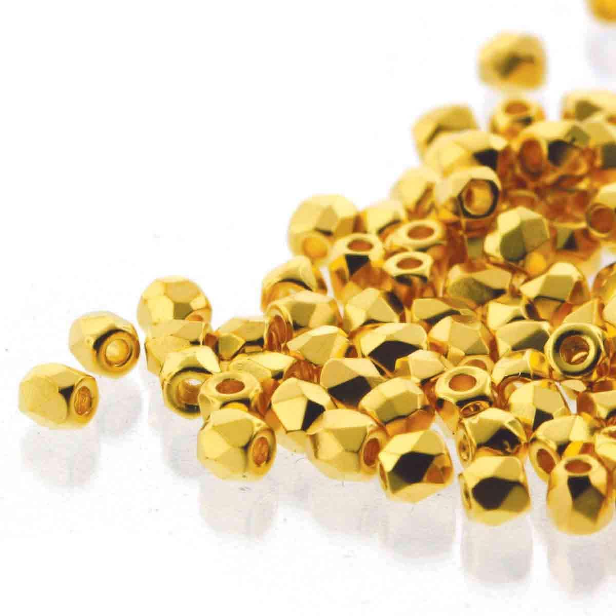 Margele Firepolish 2mm 35000/0003024KT Gold Plated — Imaginea 1