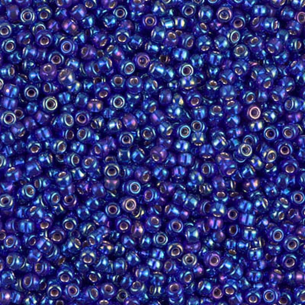 Margele de nisip Miyuki 11/0 1020 Silverlined AB Cobalt