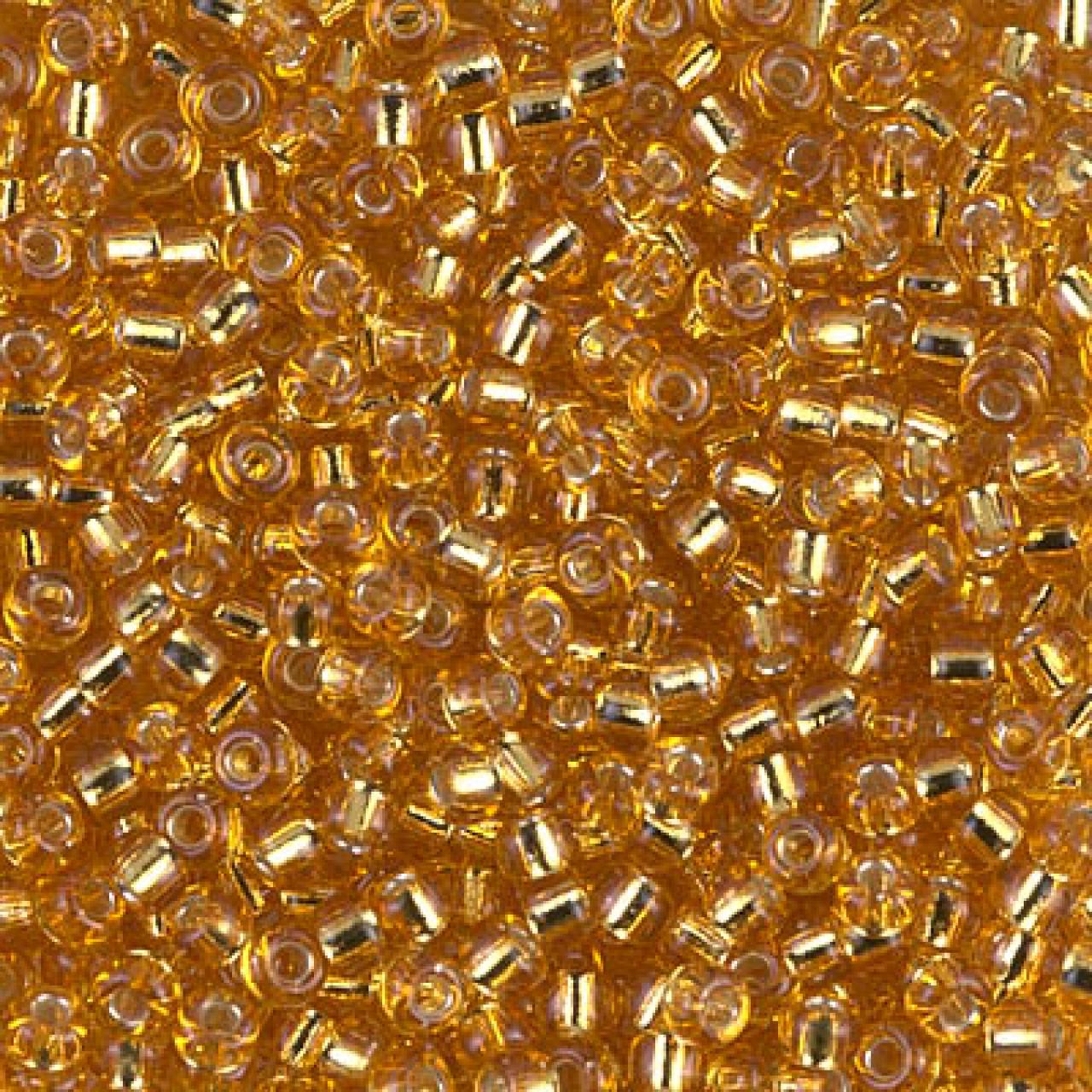Margele de nisip Miyuki 8/0 0004 Silverlined Dark Gold