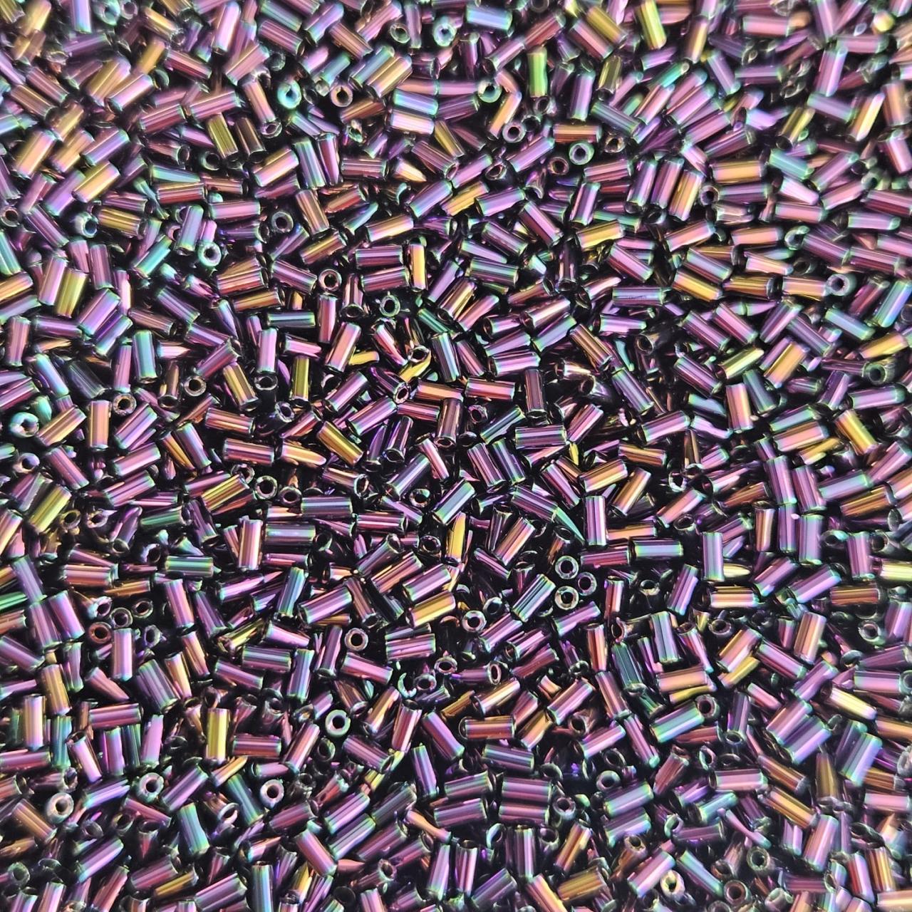 Miyuki Bugle 3mm 0454 Metallic Purple Iris