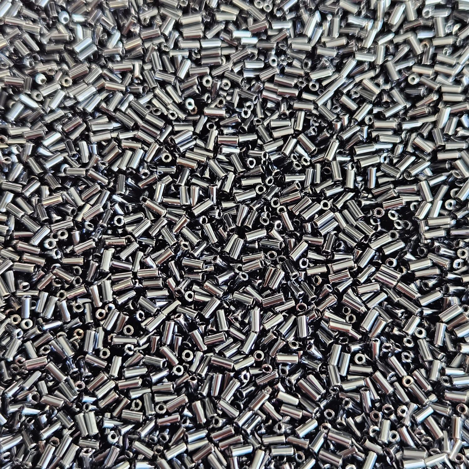 Miyuki Bugle 3mm 0451 Gunmetal — Imaginea 1