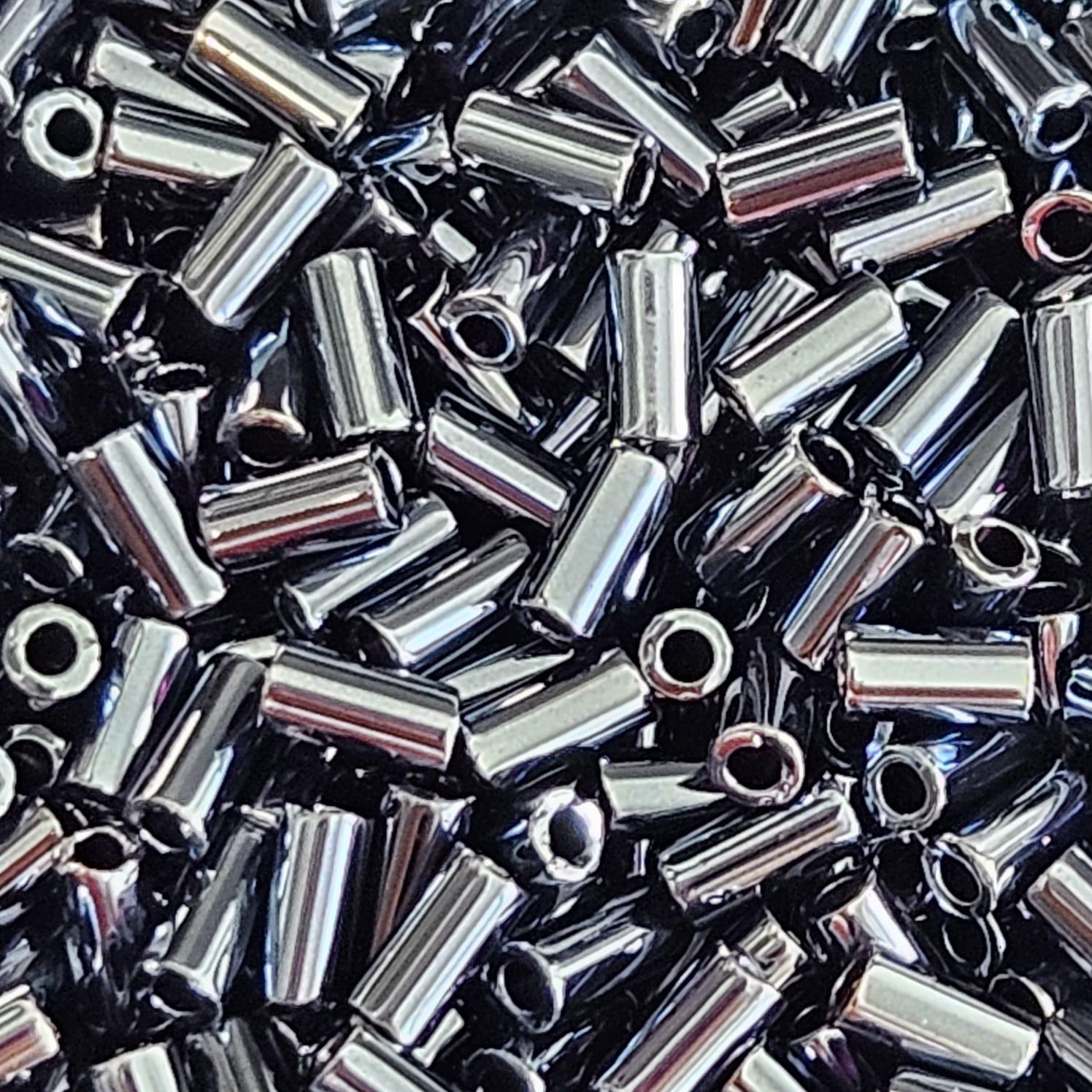 Miyuki Bugle 3mm 0451 Gunmetal — Imaginea 2