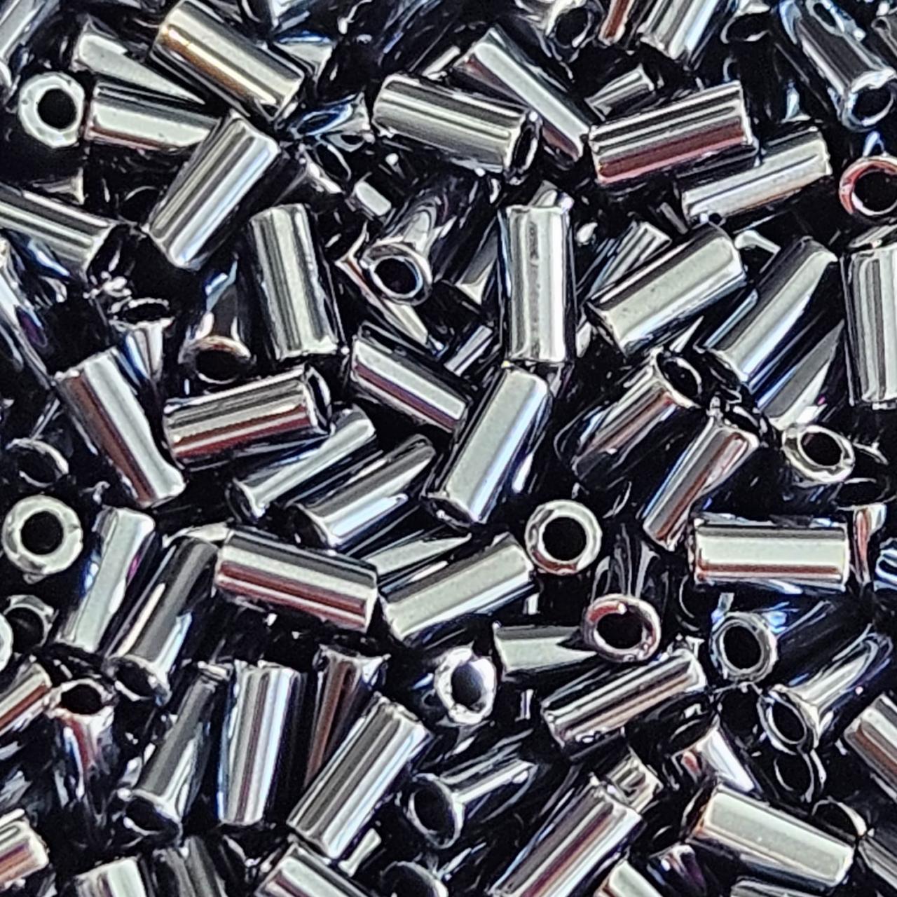 Miyuki Bugle 3mm 0451 Gunmetal — Imaginea 2