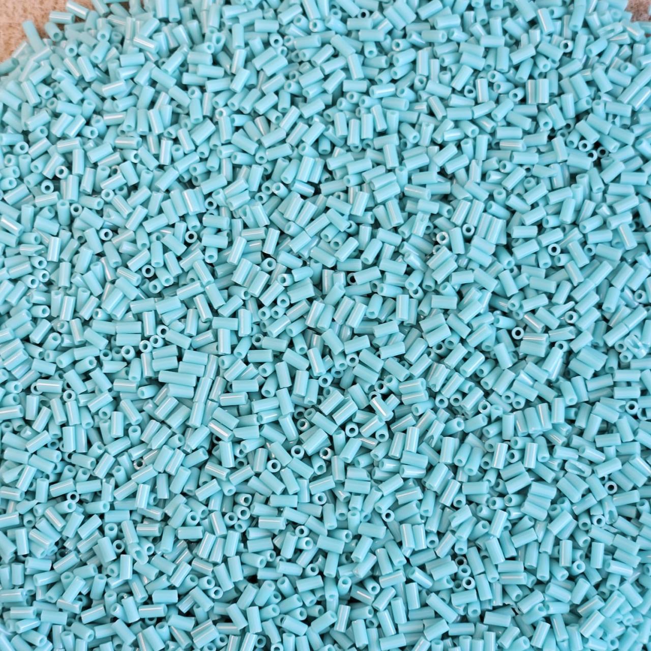 Miyuki Bugle 3mm 0412 Op. Turquoise Green