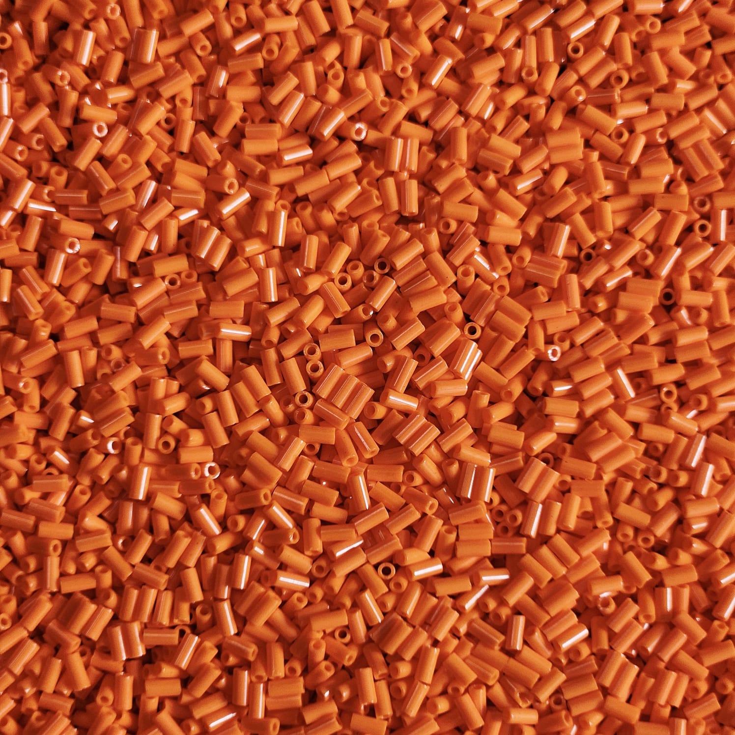 Miyuki bugle 3mm 0406 Op. Orange — Imaginea 1