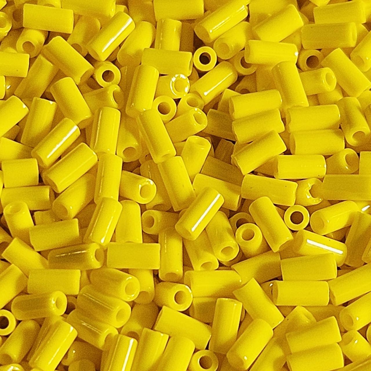 Miyuki Bugle 3mm 0404 Op. Yellow — Imaginea 2