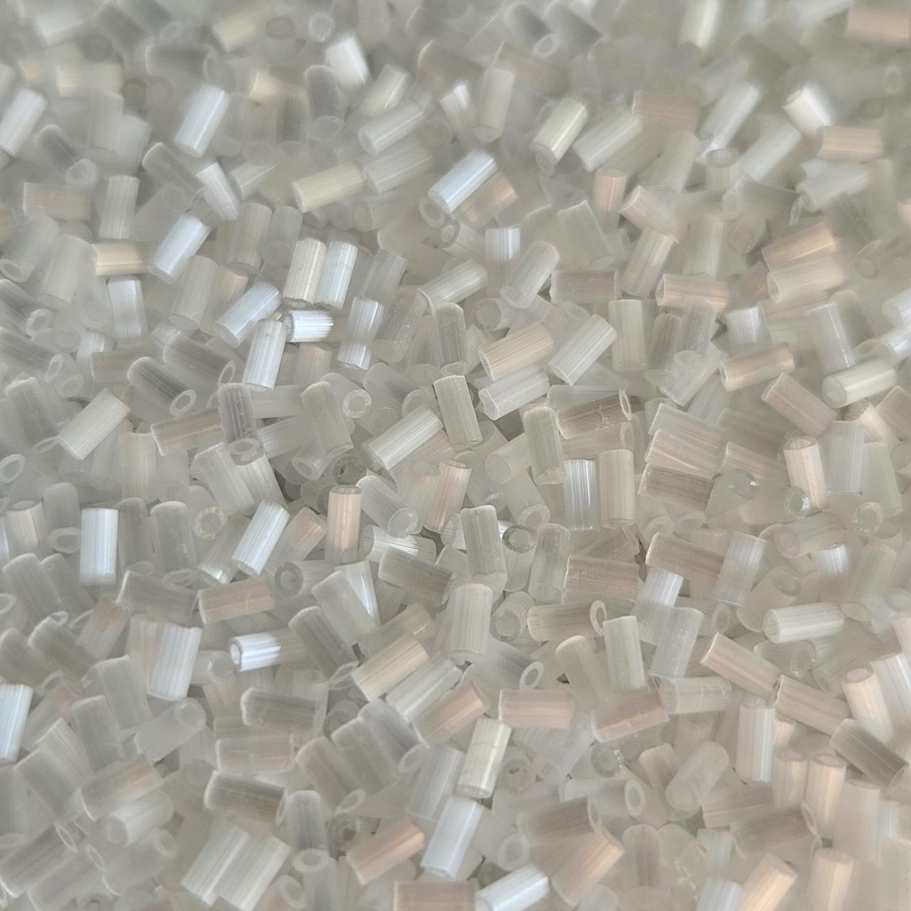 Miyuki Bugle 3mm 0037 Crystal Silk Satin