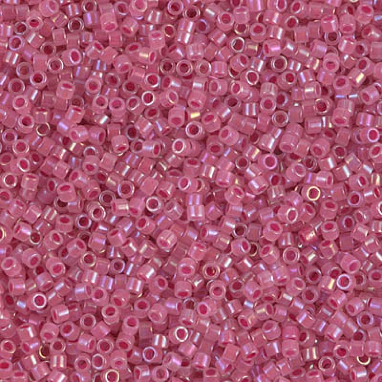 Delica 11/0 DB1742 Transp Dyed Inside Pink