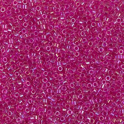 Delica 11/0 DB1743 Hot Pink Lined Crystal AB — Imaginea 1
