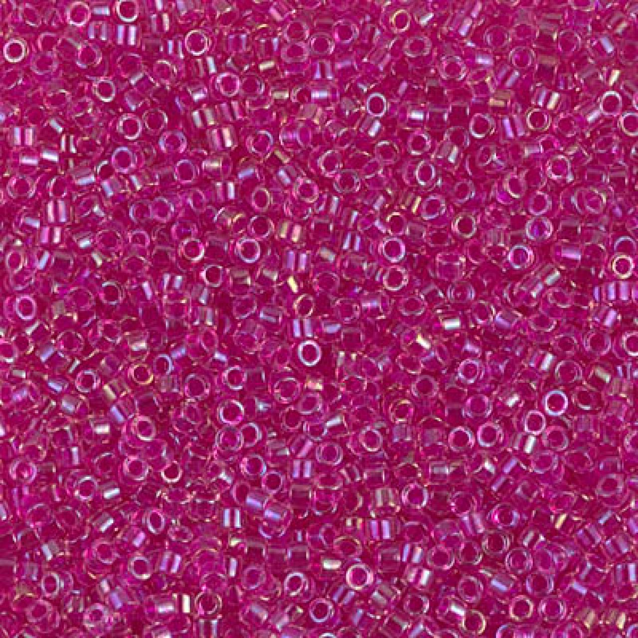 Delica 11/0 DB1743 Hot Pink Lined Crystal AB