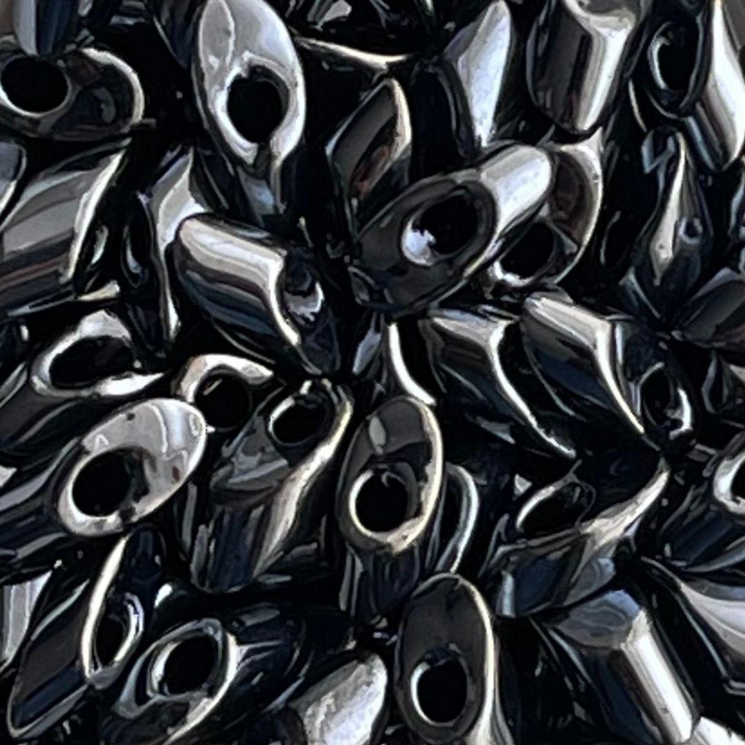 Miyuki Long Magatama 4x7mm 0451 Gunmetal — Imaginea 1