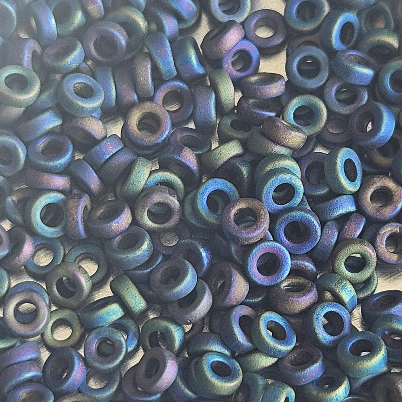 Miyuki Spacer 3x1,3mm 0401FR Black Matted AB