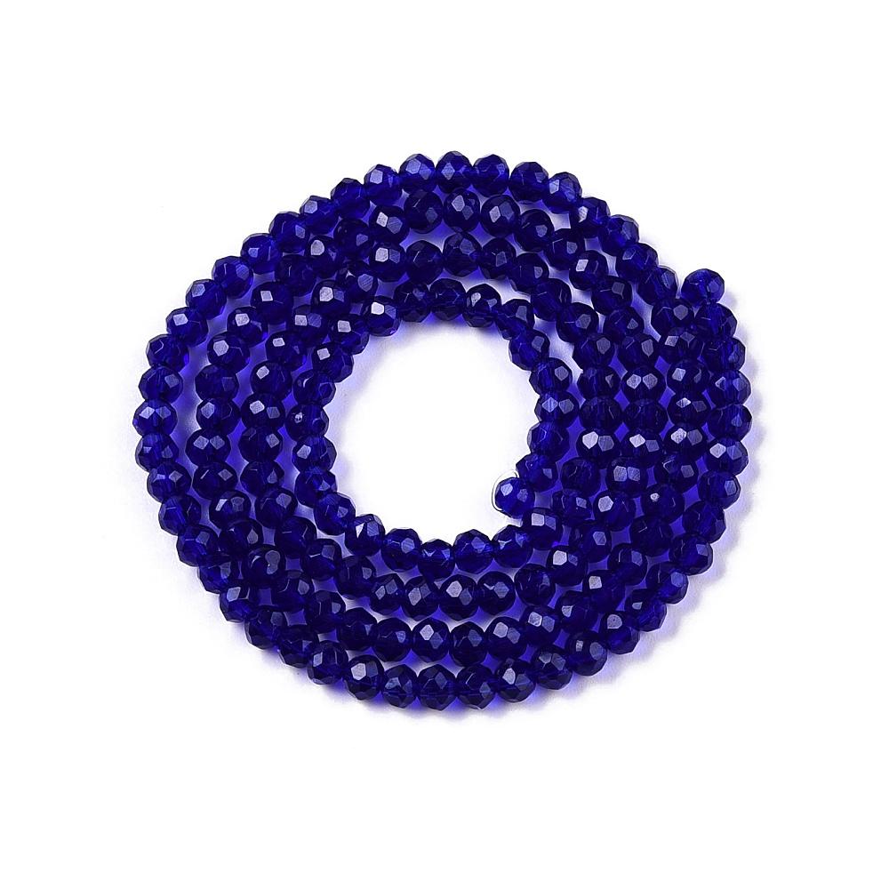 Rondele Sticla 3x2mm Blue — Imaginea 1