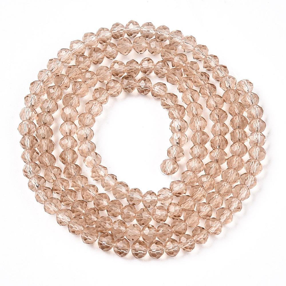 Rondele Sticla 3x2mm Tan — Imaginea 1