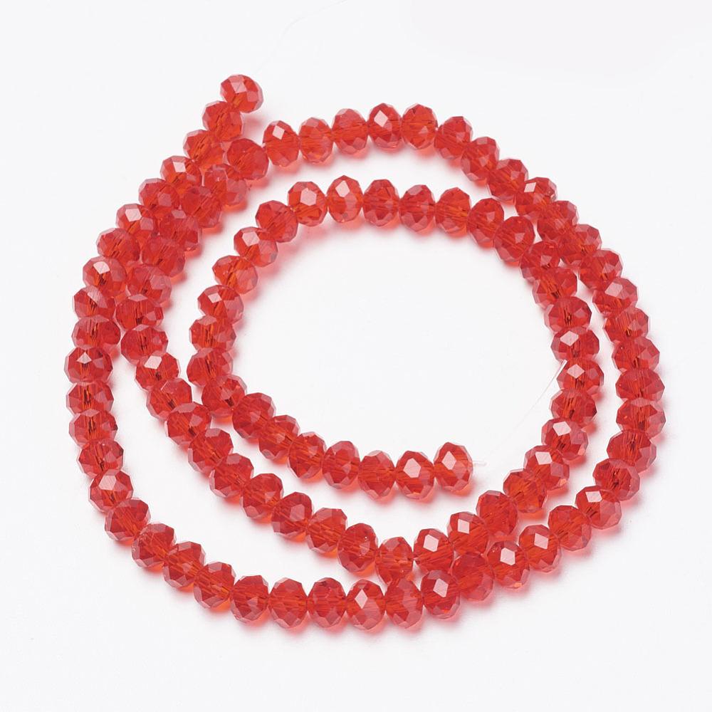 Rondele Sticla 2.3x2mm Red 1 — Imaginea 1