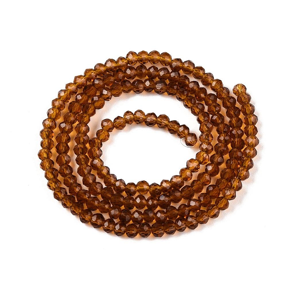 Rondele Sticla 2.3x2mm Dark Goldenrod — Imaginea 1