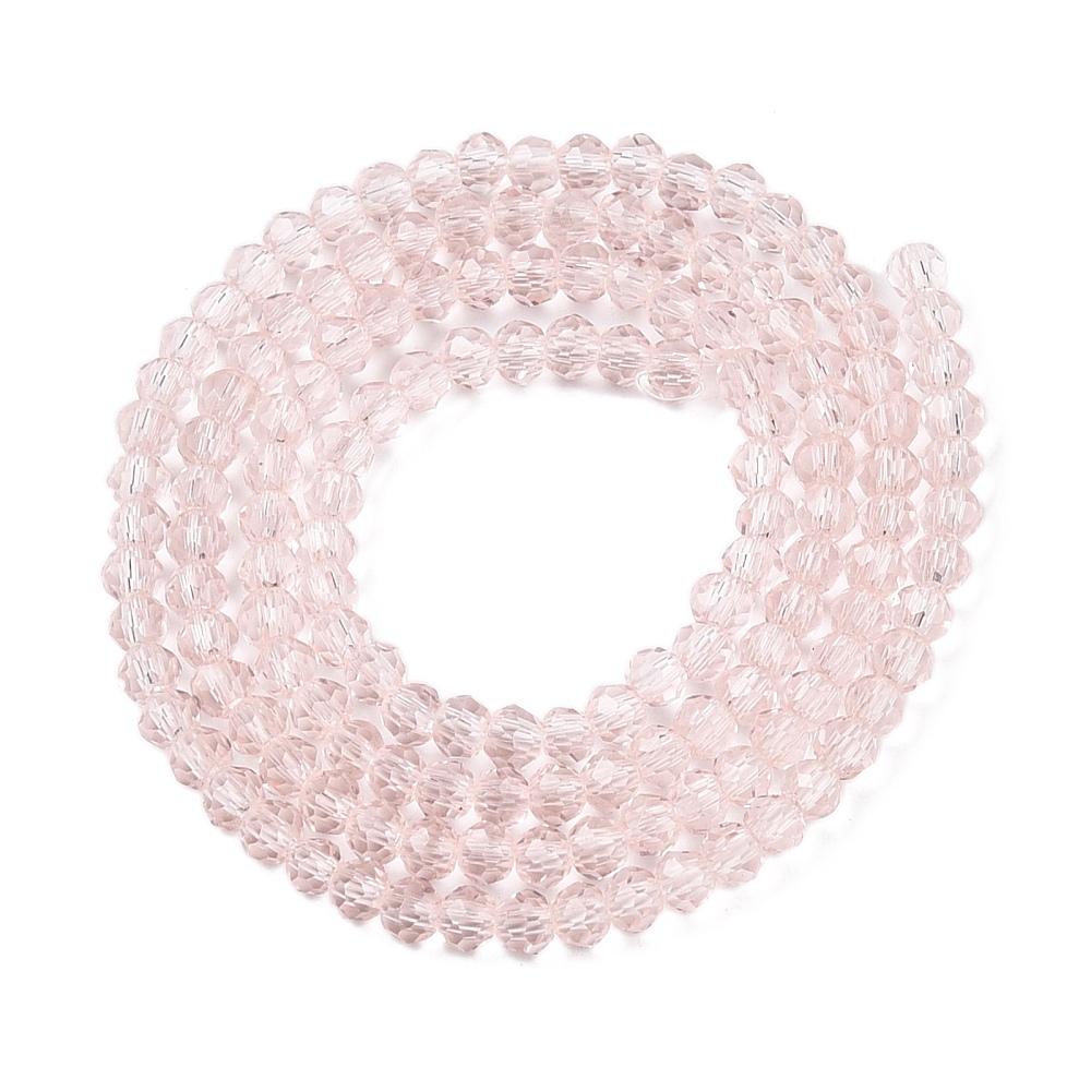 Rondele Sticla 2.3x2mm Pink — Imaginea 1