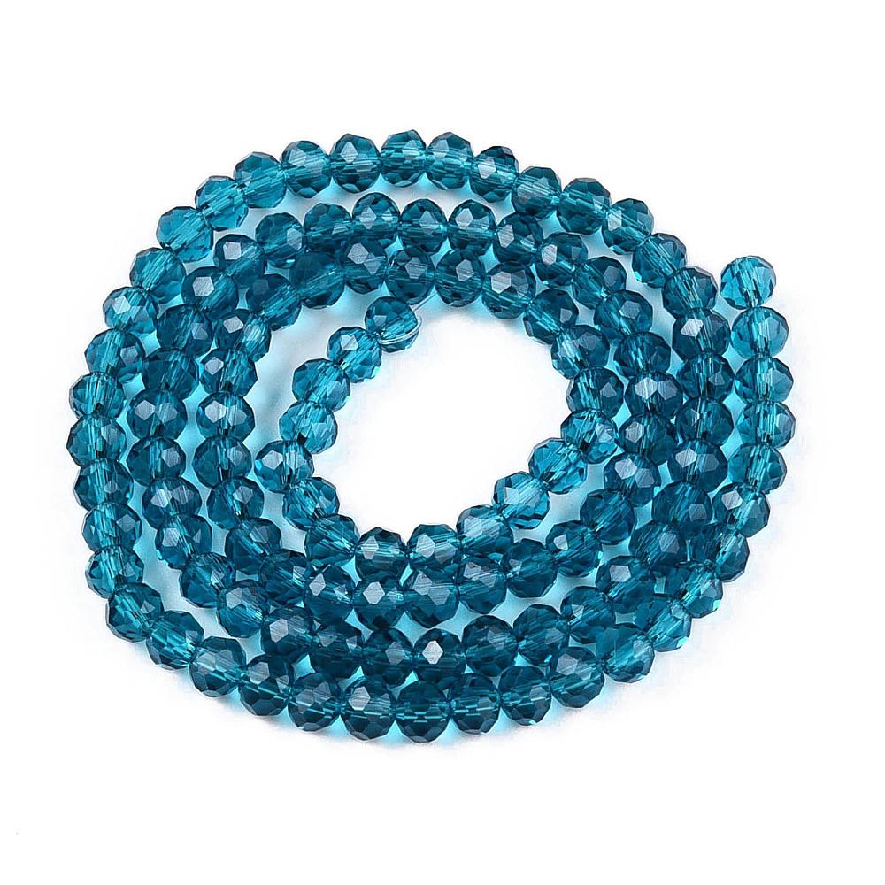 Rondele Sticla 2.3x2mm Steel Blue — Imaginea 1