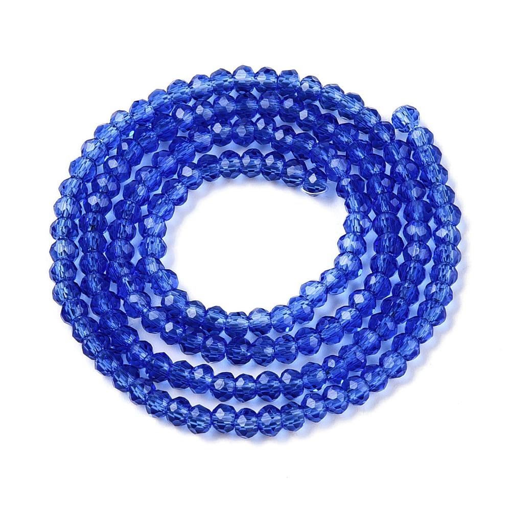 Rondele Sticla 2.3x2mm Royal Blue — Imaginea 1