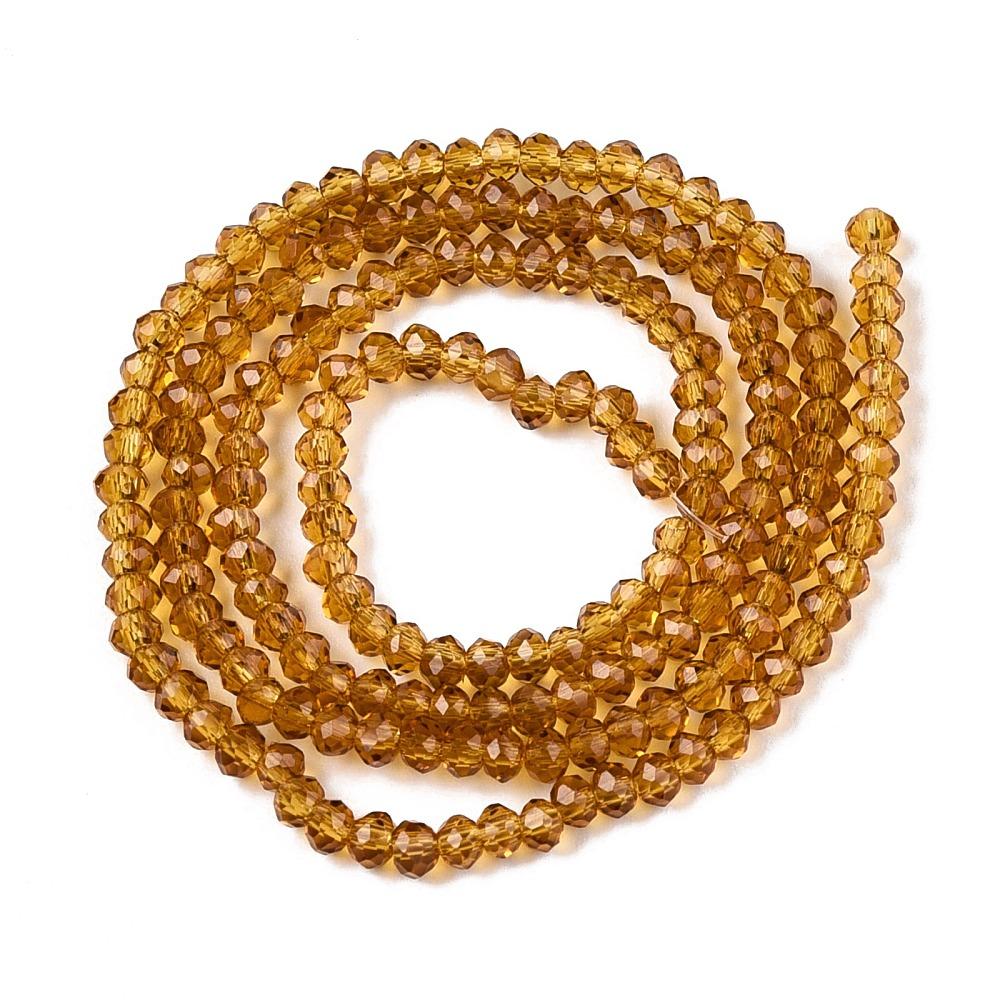 Rondele Sticla 2.3x2mm Goldenrod — Imaginea 1
