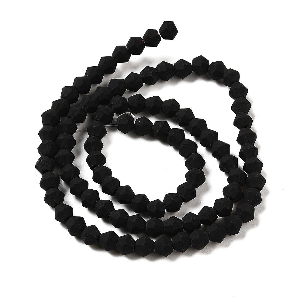 Biconice Sticla 3x3mm Black — Imaginea 1