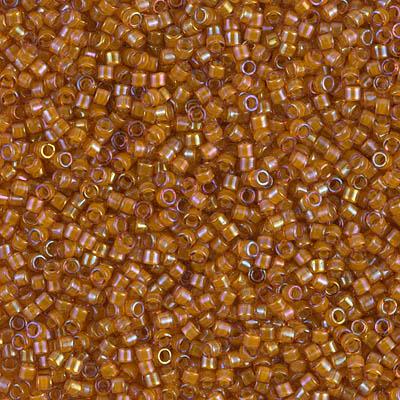 Delica 11/0 DB1734 Beige Lined Topaz AB — Imaginea 1