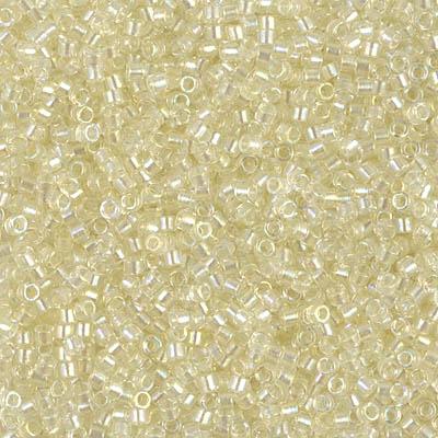 Delica 11/0 DB1676 Transparent Pale Yellow AB — Imaginea 1