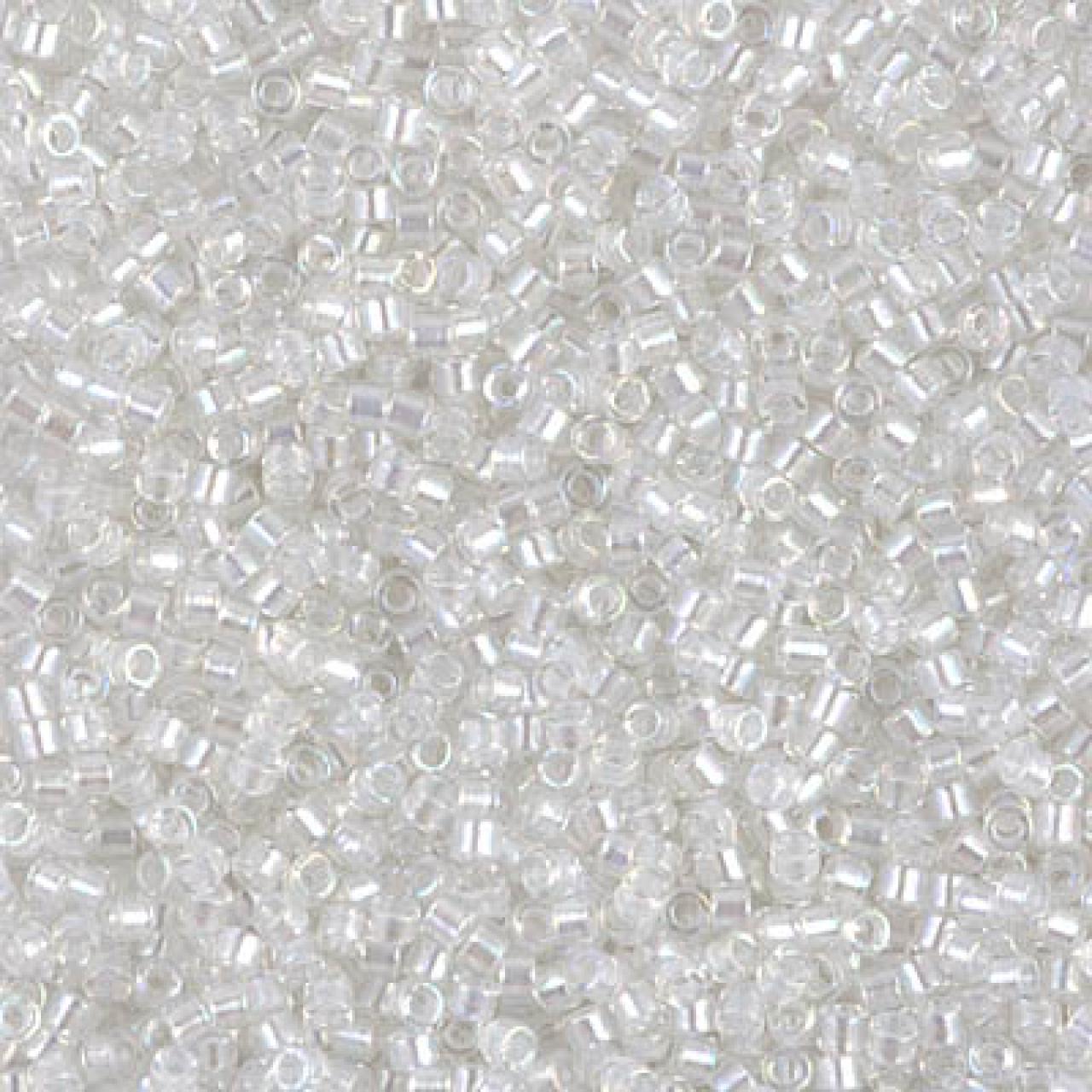 Delica 11/0 DB1671 Pearl Lined Crystal AB