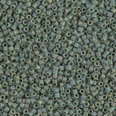 Delica 11/0 DB1594 Matte Opaque Avocado AB — Imaginea 1