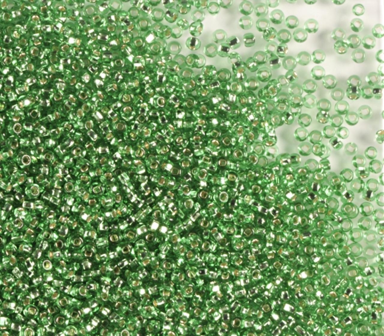 Margele de nisip Preciosa Ornela 10/0 19001/57100 Lt. Green Silver Lined