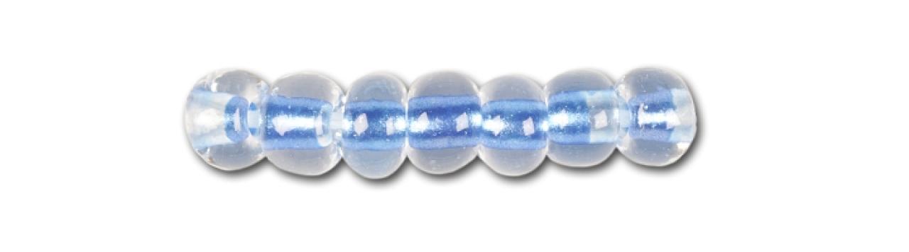 Margele de nisip Preciosa ornela 10/0 19001/38236 Crystal Coliur Lined Pale Blue — Imaginea 2