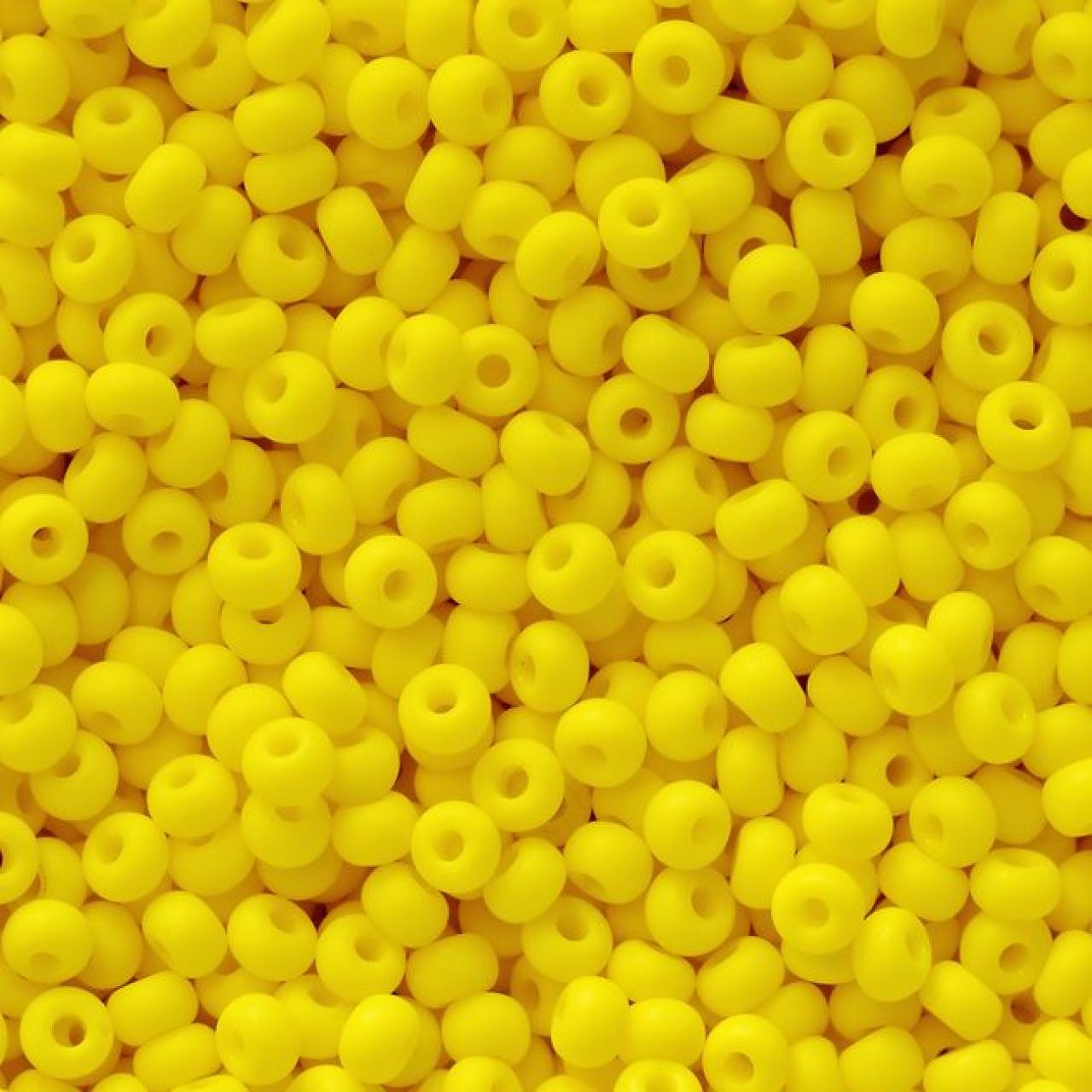 Margele de nisip Preciosa Ornela 6/0 39001/83110 Opaque Yellow Matte