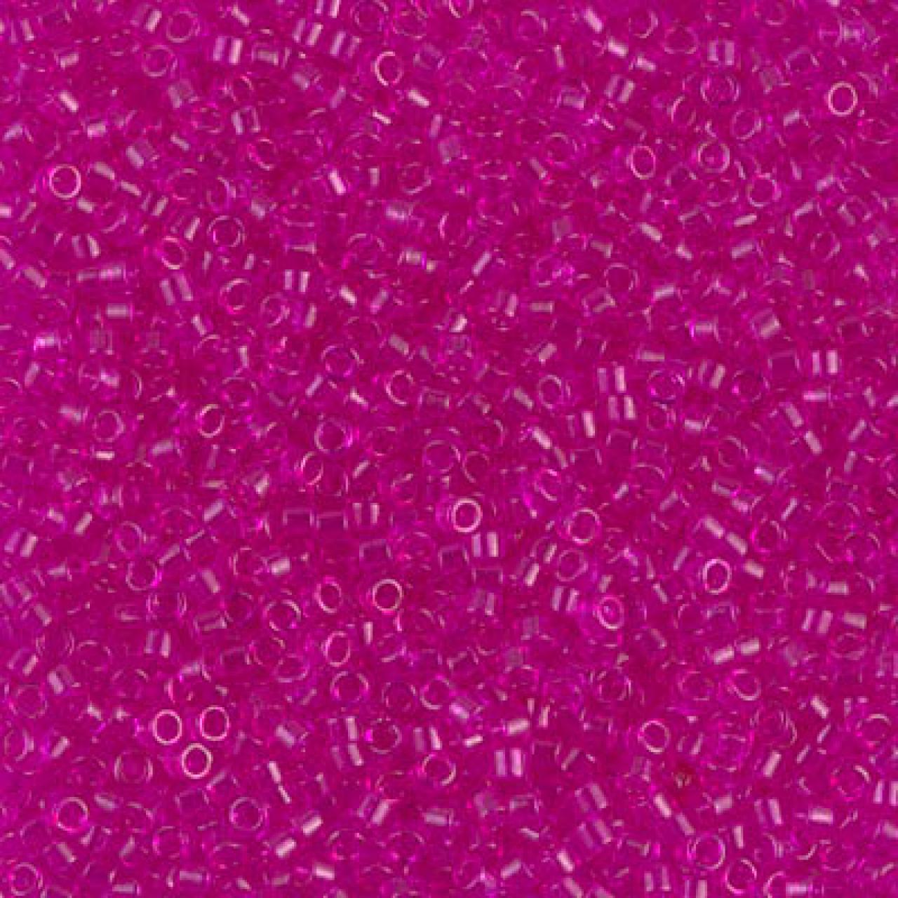 Delica 11/0 DB1310 Transparent Fuchsia Dyed