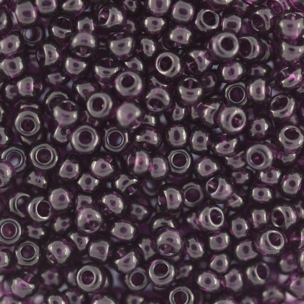 Margele De Nisip Preciosa Ornela 13/0 19001/20060 Transparent Dark Amethist
