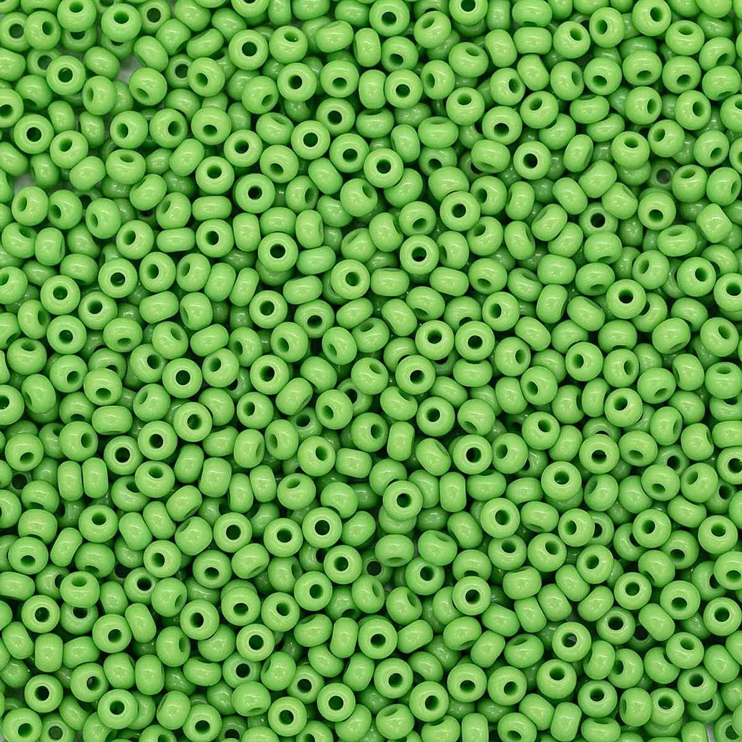 Margele de nisip Preciosa Ornela 11/0 19001/53230 Opaque Green — Imaginea 1