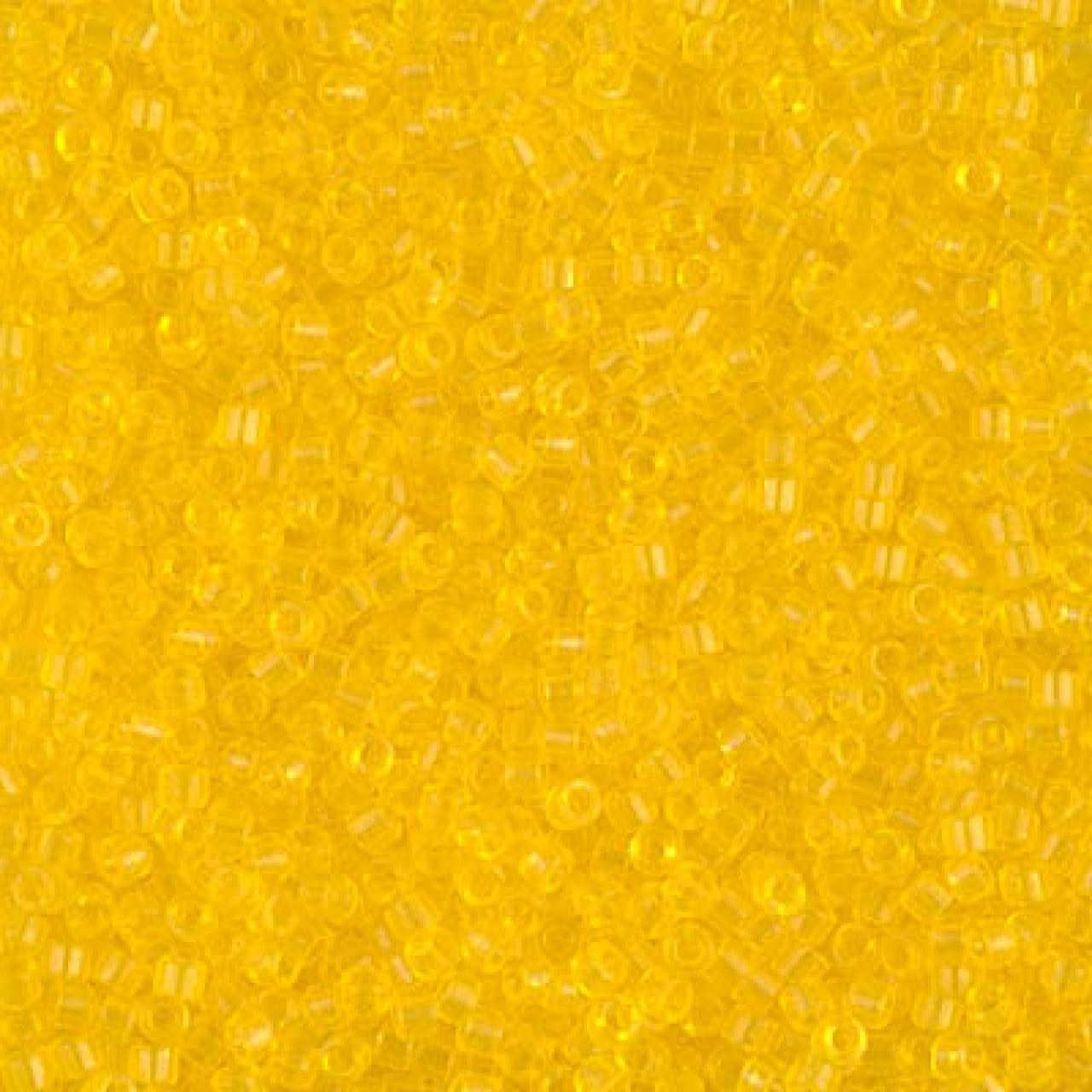 Delica 11/0 DB1301 Dyed Transp Lt Yellow