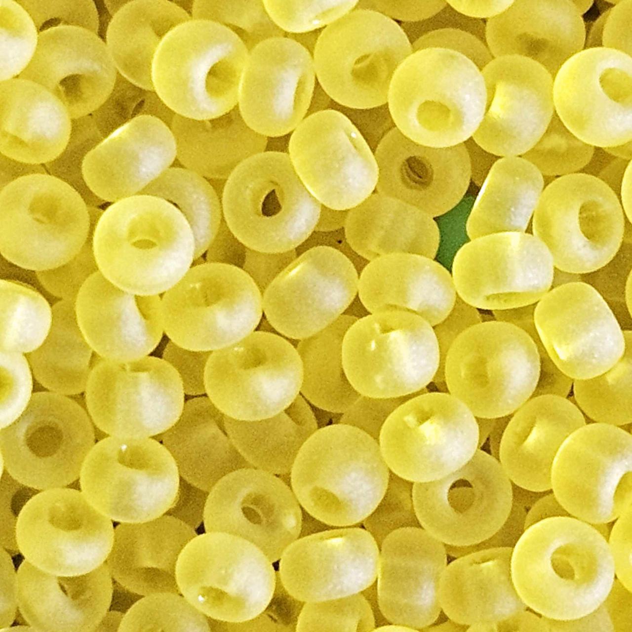 Margele de nisip Preciosa Ornela 10/0 39001/80010 Transparent Yellow Matte — Imaginea 2