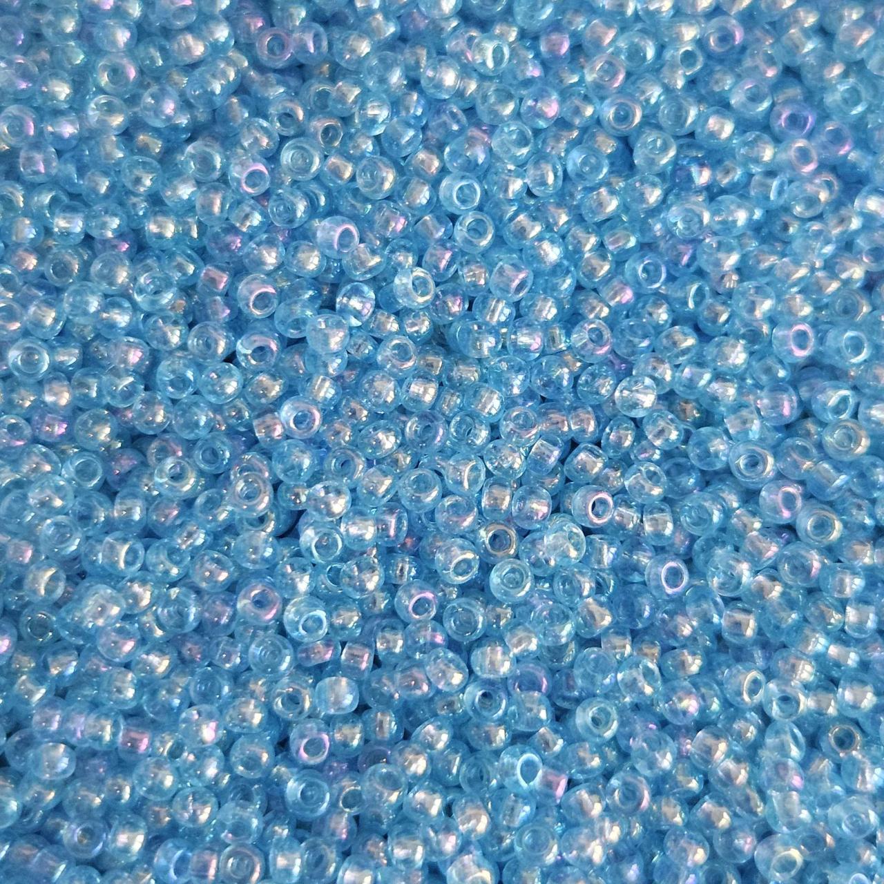 Margele De Nisip Preciosa 10/0 19001/61000 Transparent Lt Blue AB