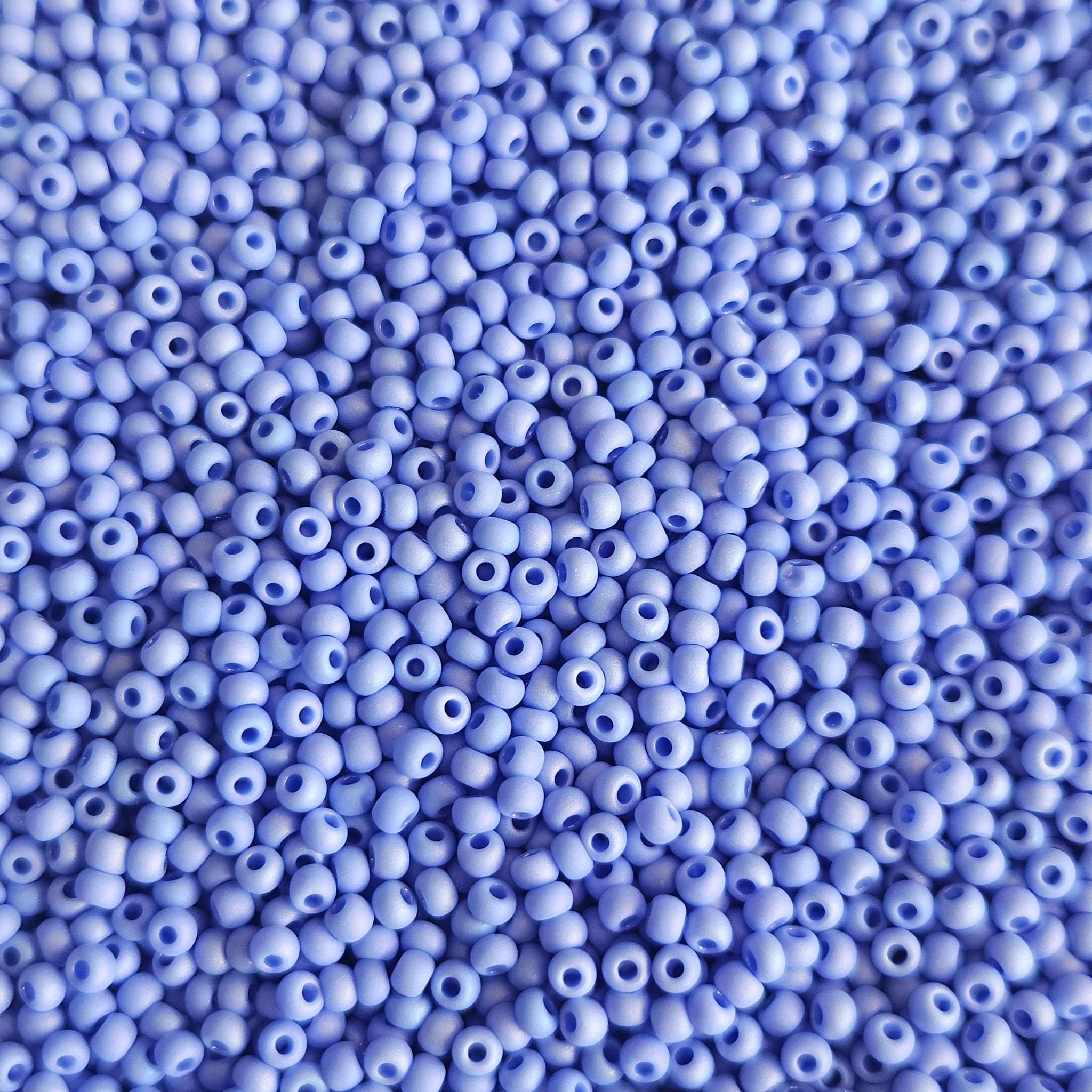 Margele de nisip Preciosa Ornela 10/0 39001/34020 Opaque Blue Luster AB Matte — Imaginea 2