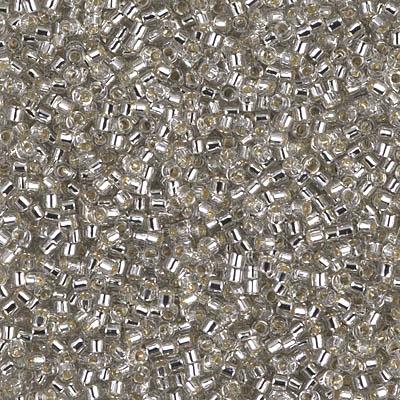 Delica 11/0 1211 Silverlined Grey Mist — Imaginea 1